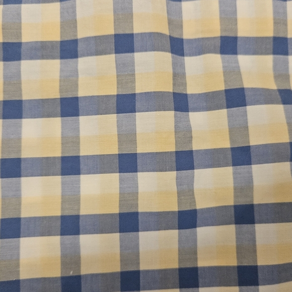 J. Crew Slim Untucked Flex Washed Shirt Blue & Yellow Plaid size Small NWT - Picture 4 of 4